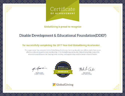 Certificate of Global Giving